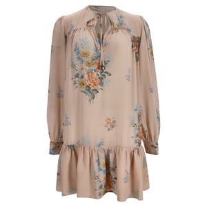 Alexander McQueen Minikleid aus Seide mit Blumenmuster