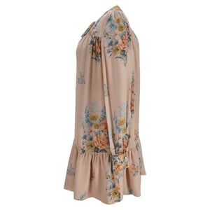 Alexander McQueen Minikleid aus Seide mit Blumenmuster