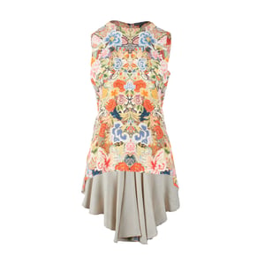 Alexander McQueen Floral Kaleidoscope Peplum Top - 2010er Jahre