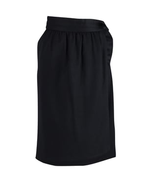 Escada Wickelrock Midi aus schwarzer Wolle