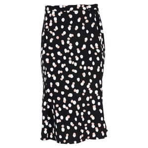 Altuzarra Polka Dot Midirock aus schwarzer Viskose