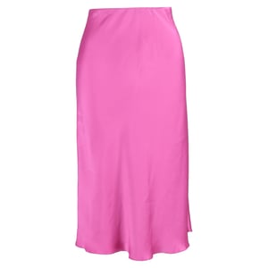 Nanushka Midirock aus rosa Satin