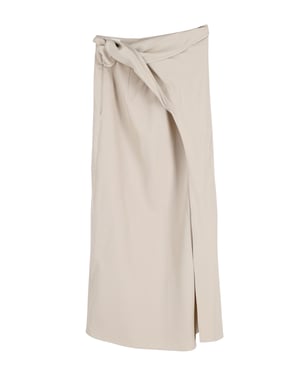 Maxmara Midirock aus beiger Wolle