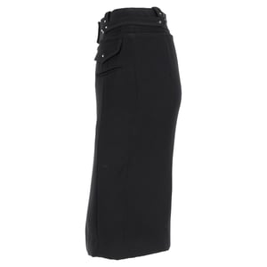 Altuzarra Midi-Bleistiftrock mit Taillendetail aus schwarzem Polyester