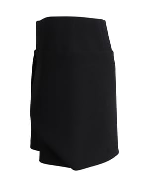 Balenciaga Minirock aus schwarzem Acetat