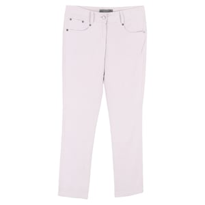 Alexander McQueen Hose mit Logostickerei aus hellrosa Baumwolle