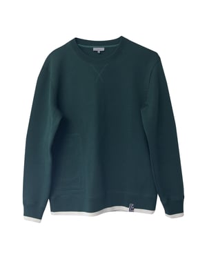 Lanvin Strickpullover mit Kettenstich aus grüner Wolle