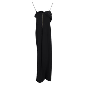 Roland Mouret Jumpsuit mit weitem Bein aus schwarzer Viskose