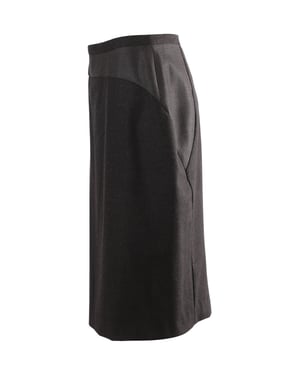 Max Mara Midi-Bleistiftrock aus schwarzer Wolle