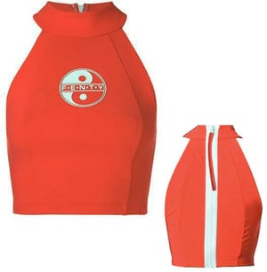 Puma x Rihanna Fenty Crop Halter Damen Orange Top