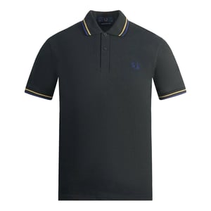 Fred Perry - Poloshirt für Herren (Schwarz/Gelb/Blau)