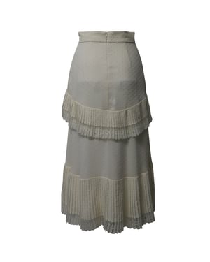 Zimmermann Midirock aus weißem Polyester
