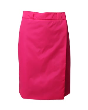 Prada Midirock aus rosa Nylon