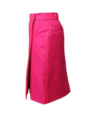 Prada Midirock aus rosa Nylon