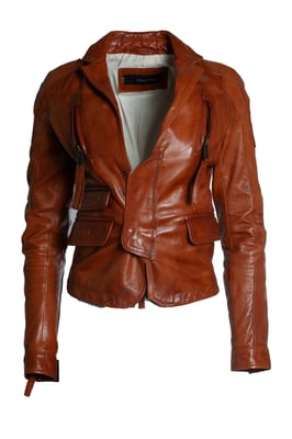 Dsquared2, Lederjacke in Cognac