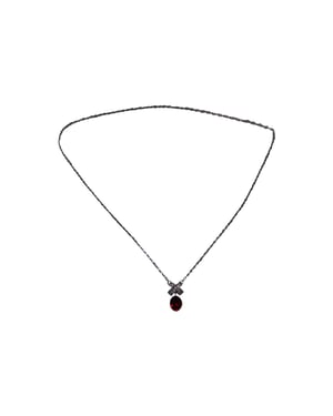 Swarovski Ohrringe und Halsketten Schmuckset aus rotem Kristall