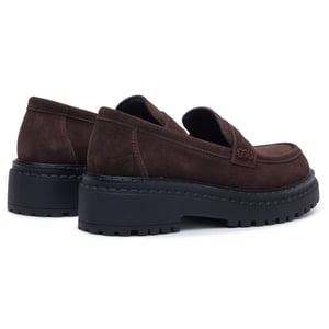 Hush Puppies Odessa Leder Damen Schokoladen Slipper