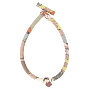 Hermès Brauthalskette PM aus mehrfarbiger Seide