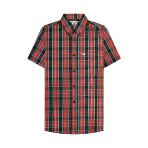 Lambretta - Hemd für Herren/Damen Unisex (Schwarz/Rot/Grün)