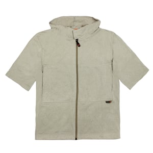 Nike Retro Zip-Up Kapuzen-T-Shirt - Beige
