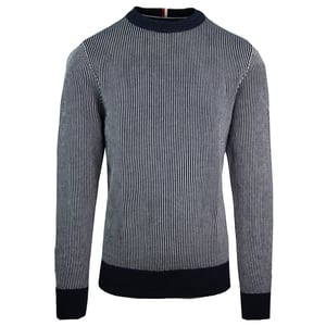 Tommy Hilfiger Vertikal Gestreifter Herren Navy Pullover
