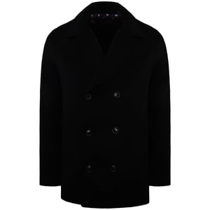 Ben Sherman Schlichter Herren Schwarz Mantel