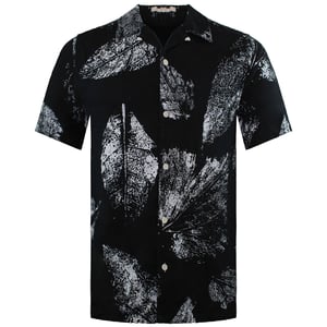 Ted Baker Rialto Herren Leinenhemd mit Blattdruck