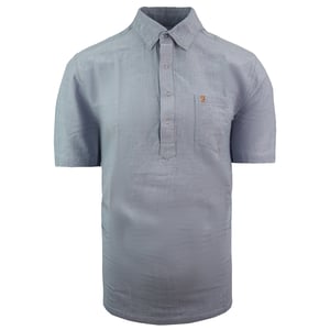 Farah Teller Herren Hemd Hellblau