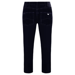 Emporio Armani Slim Fit Herren Samt-Hosen