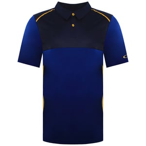 Oakley Logo Herren Polo-Shirt in Blau/Grau für Golf