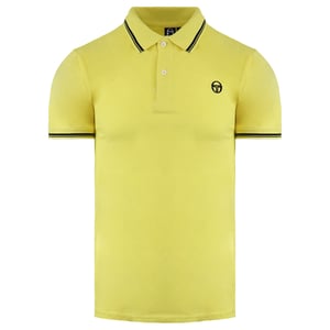 Sergio Tacchini Herren Polo-Shirt Schwarz/Gelb
