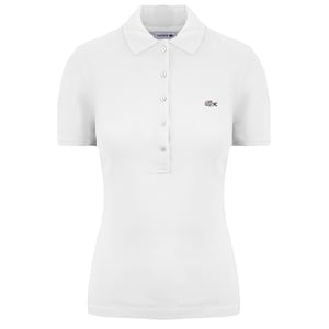 Lacoste Slim Fit Damen Weißes Polo-Shirt
