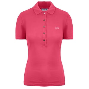 Lacoste Slim Fit Damen Pink Polohemd
