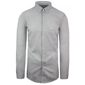 Lacoste Regular Fit Herren Hemd Weiß/Schwarz
