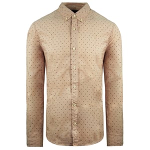 Scotch & Soda Bedrucktes Herrenhemd in Hellrosa