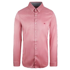 Lacoste Slim Fit Herren Rosa Oxford Hemd