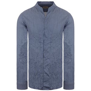 Armani Collezioni Herren Hemd mit blauem Druck