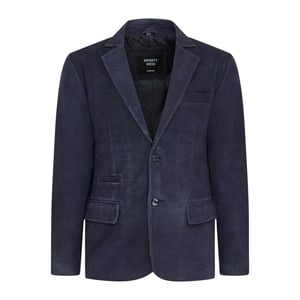 Herren italienische Marine-Wildlederblazerjacke – Trabzon