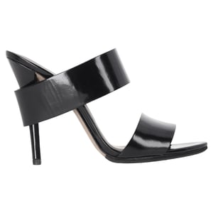 Alexander Wang High-Heeled Mules aus schwarzem Lackleder