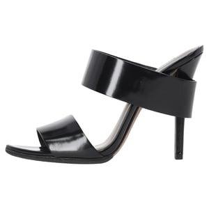 Alexander Wang High-Heeled Mules aus schwarzem Lackleder