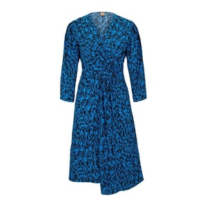 Boss - Wickelkleid für Damen, V-Ausschnitt (Braun)