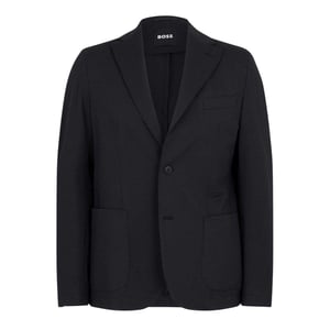 Boss - Blazer für Herren, Seersucker, Schmal (Schwarz)