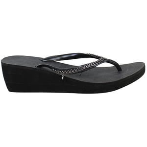 Havaianas High Metal Grega Damen Schwarze Keilflip-Flops