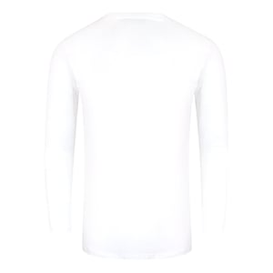 Love Moschino Langarm-t-shirt Mit Auffälligem Logo, Weiß
