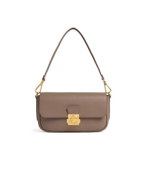 Coccinelle Schultertasche Warm Taupe