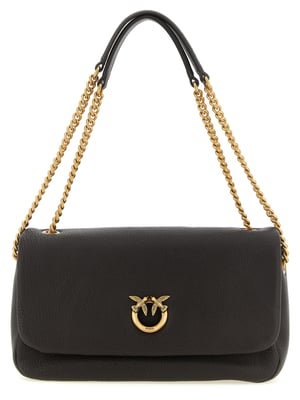 PINKO Braune Lammleder Schultertasche