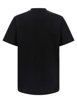 Moschino Schwarzes Baumwoll-T-Shirt
