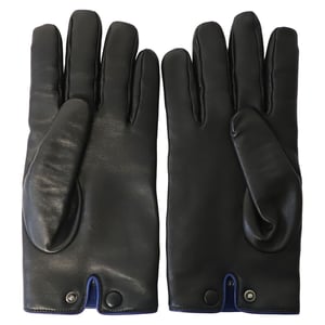 Gucci-Handschuhe mit gestricktem Kaschmirfutter aus schwarzem Leder