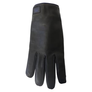 Gucci-Handschuhe mit gestricktem Kaschmirfutter aus schwarzem Leder