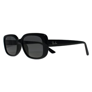Ray-Ban RB4421D Bio Based 667787 poliert schwarz dunkelgrau Sonnenbrille
